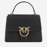 BORSA A MANO  IN PELLE CON LOGO 100066 A0F1Z99Q PINKO 