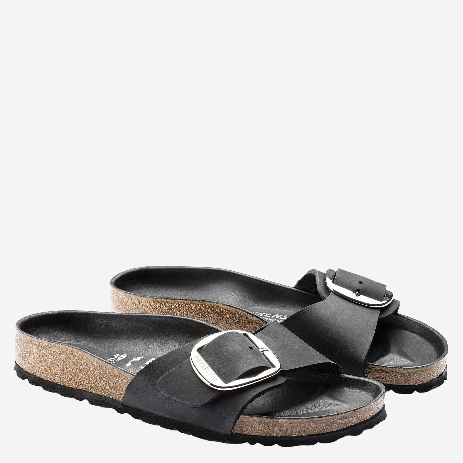 SANDALI MADRID BIG BUCKLE 1006523 BLACK BIRKENSTOCK 