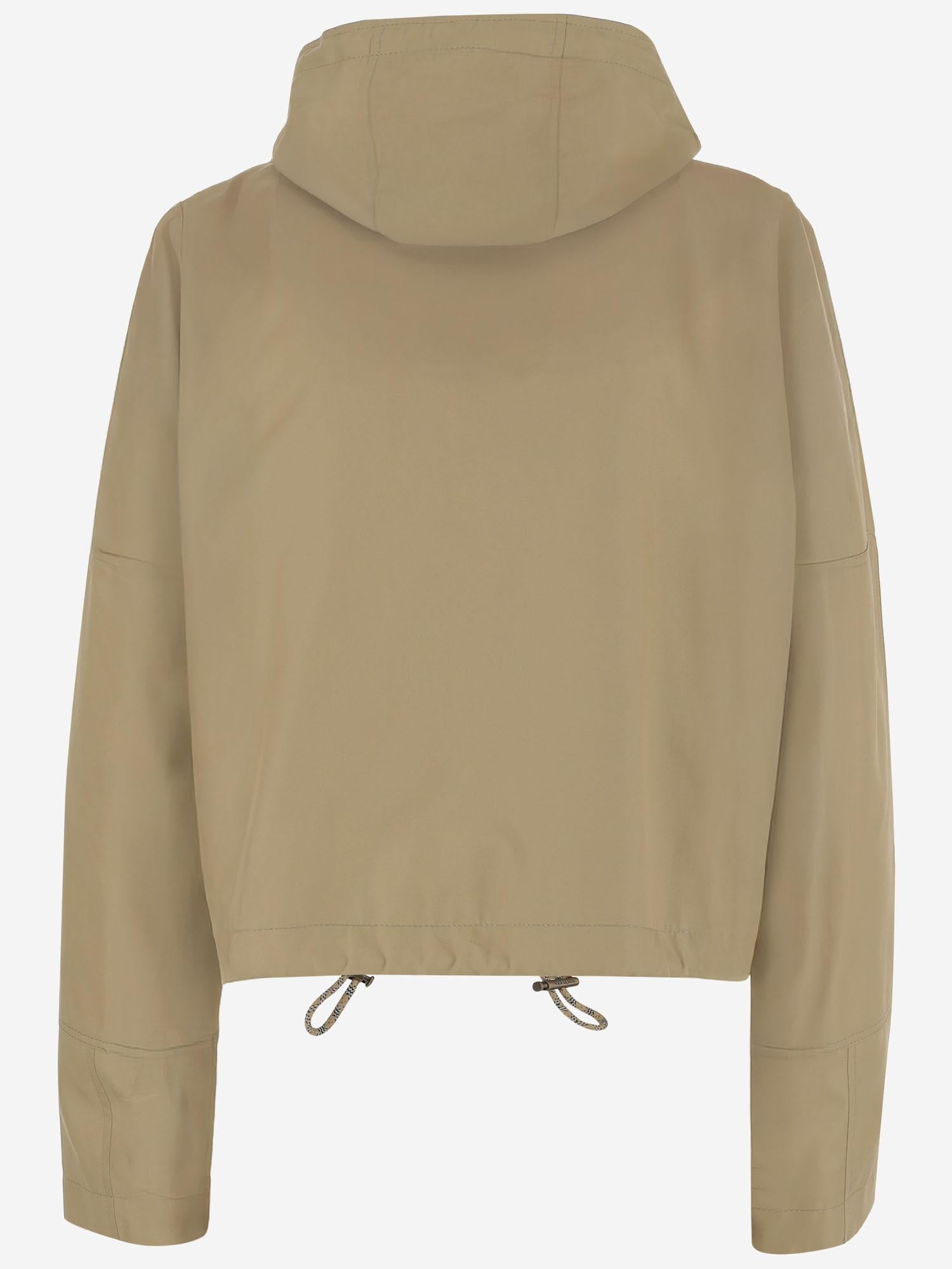 PARKA CORTO IN COTONE 8110901 FLAX BURBERRY 