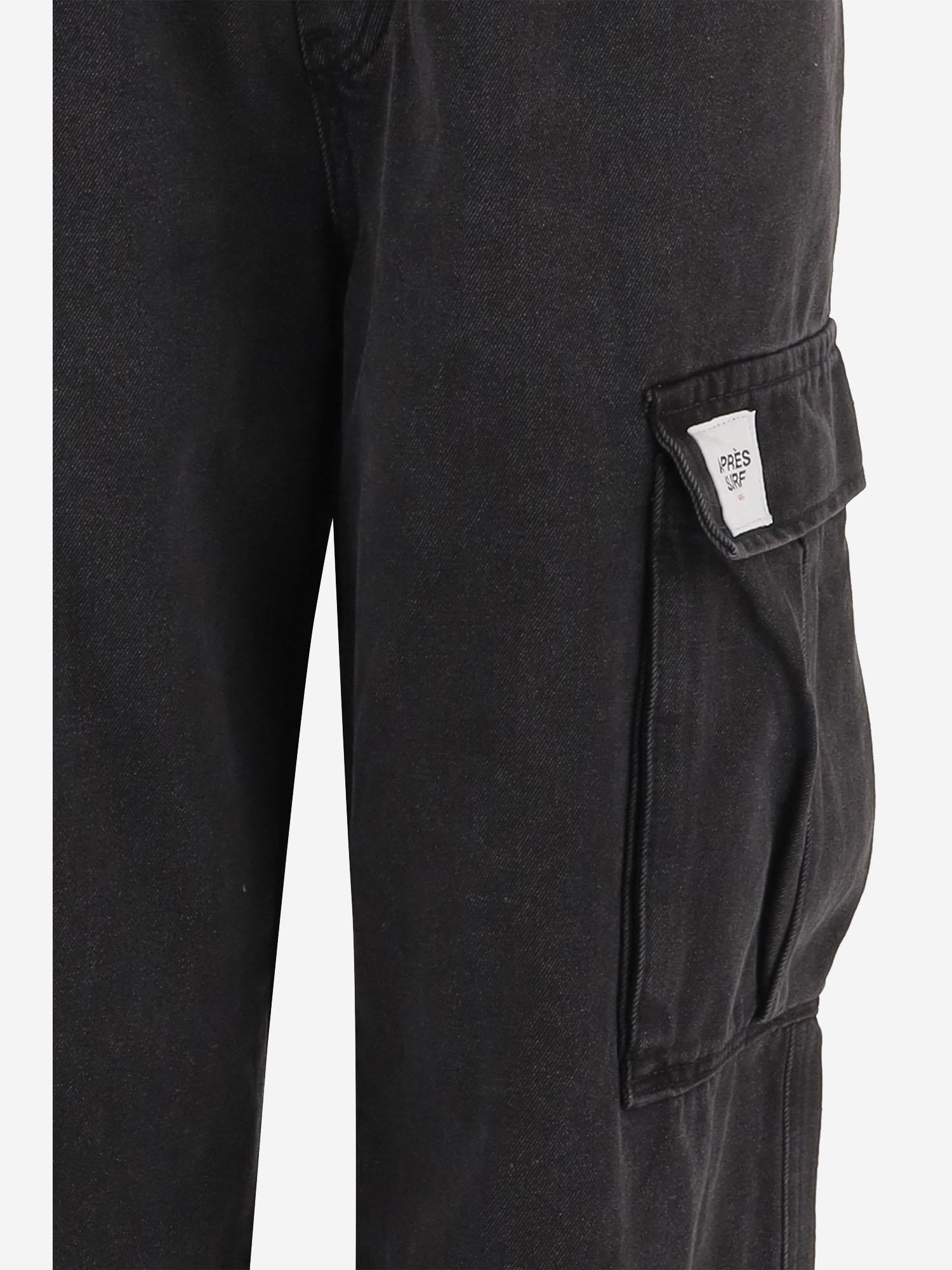 PANTALONI IN COTONE CON LOGO 56WORKDENIMPANTAURELIO BLACKDENIM APRES SURF 