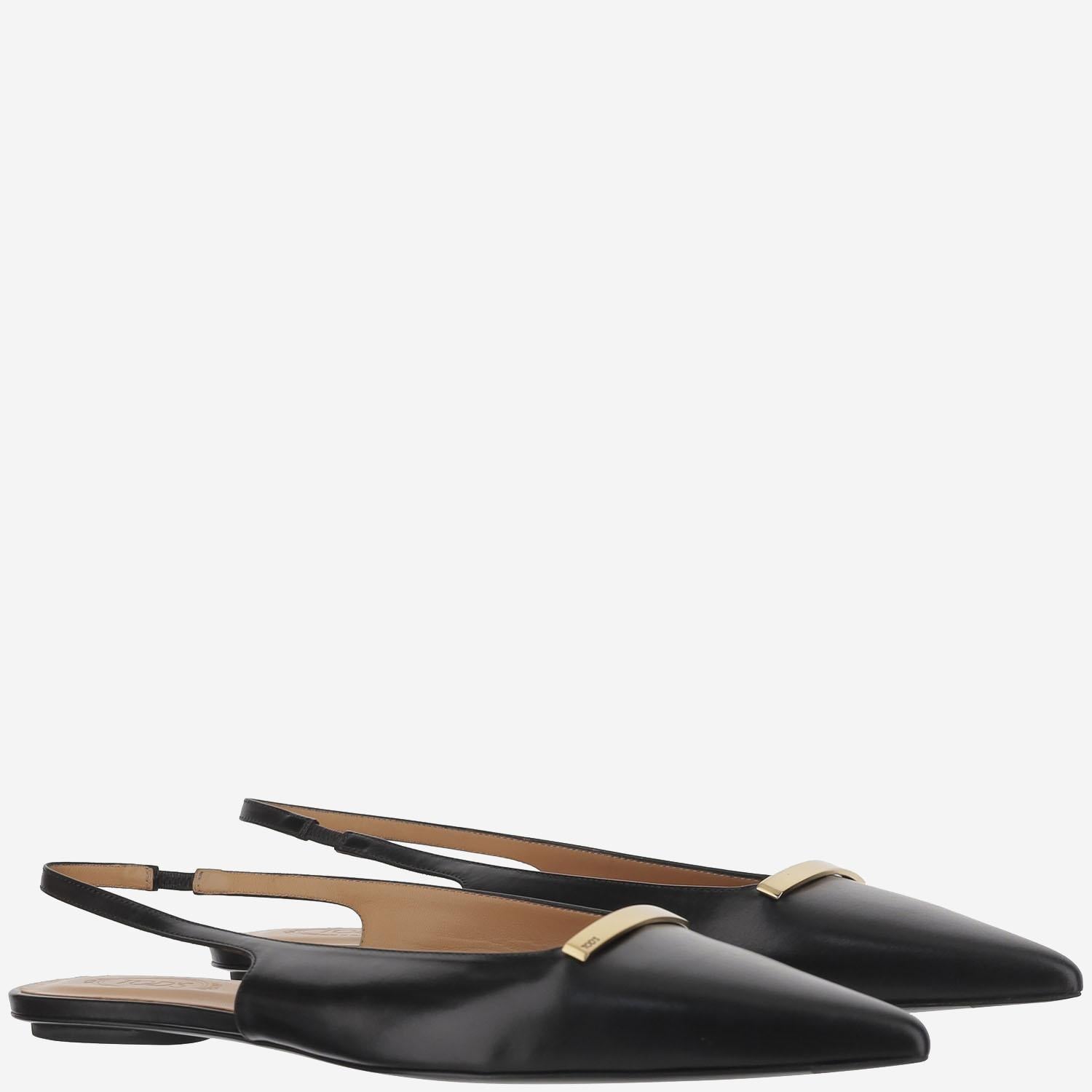 Ballerine Slingback in Pelle XXW10K0JL80BSS B999 TODS 