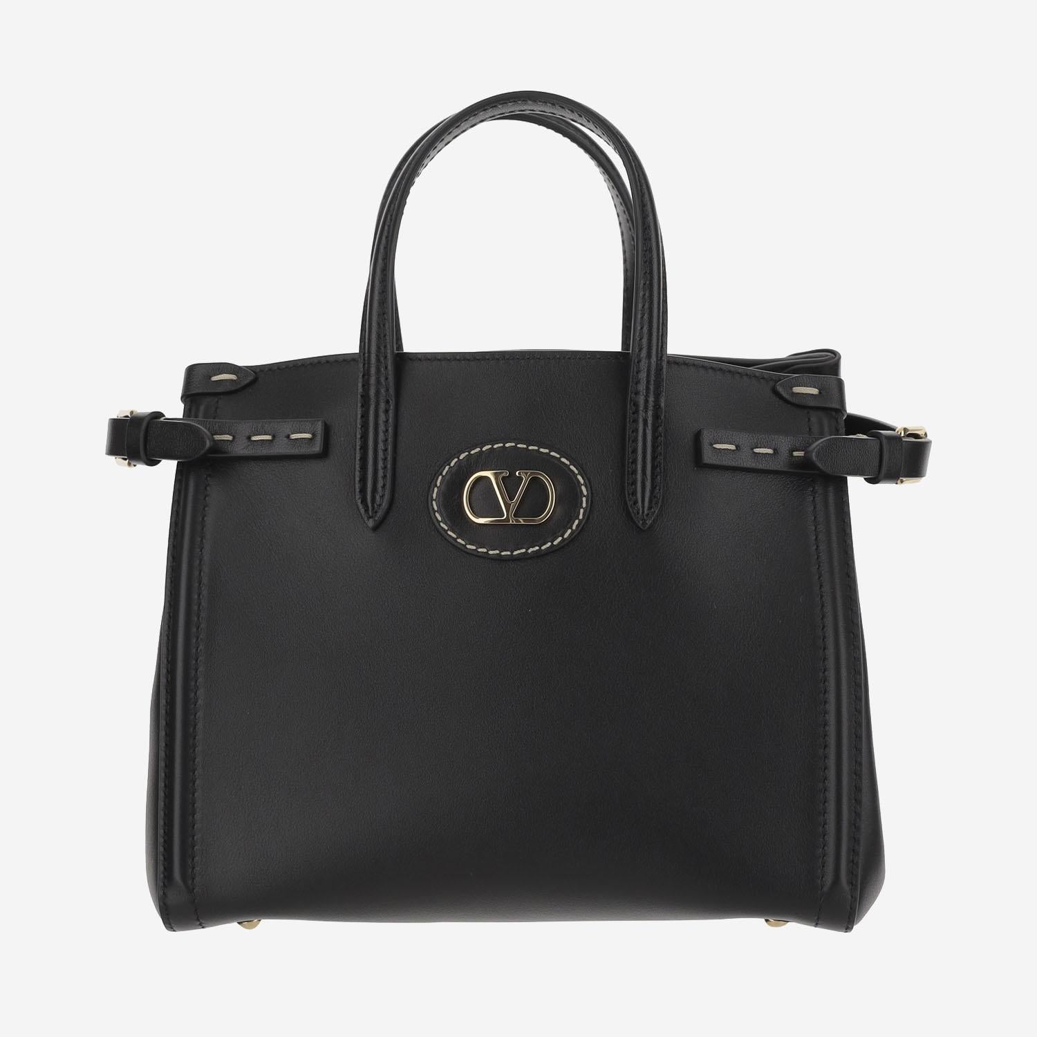 BORSA A MANO IN PELLE CON LOGO PICCOLA 7W2B0R20 CVC0NO VALENTINO GARAVANI 