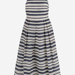 ABITO IN MISTO COTONE A RIGHE P08699 001NAVYCREAM LAUREN RALPH LAUREN 