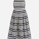 ABITO IN MISTO COTONE A RIGHE P08699 001NAVYCREAM LAUREN RALPH LAUREN 