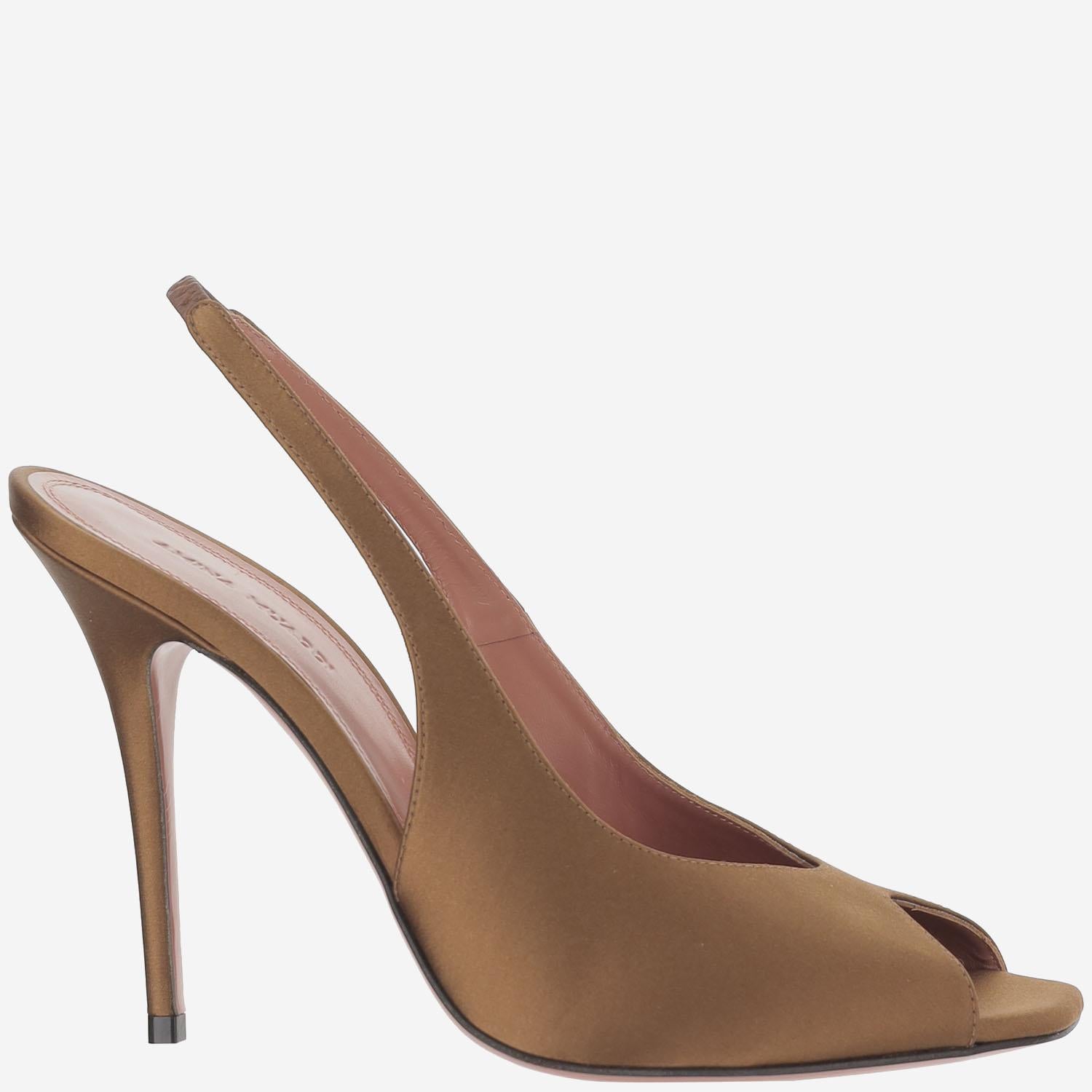 KRISTINA SLINGBACK IN SETA KRISTINASLING 105MOCHA AMINA MUADDI 