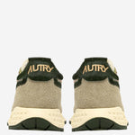 SNEAKERS REELWIND LOW IN NYLON E SUEDE WWLMUP05 SUEDENILPONYSPONGEGRN AUTRY 