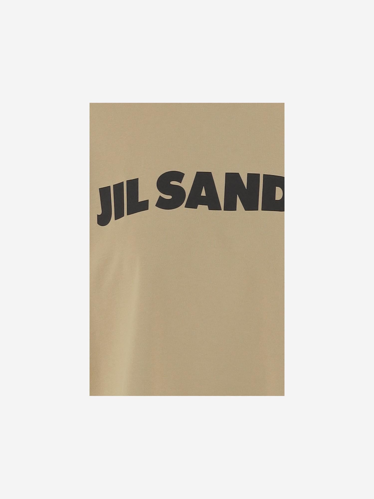 T-SHIRT IN COTONE CON LOGO J02GC0140 J20348273 JIL SANDER 