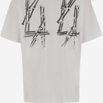 T-SHIRT IN COTONE CON STAMPA B0030556 FA582P668 44 LABEL GROUP 