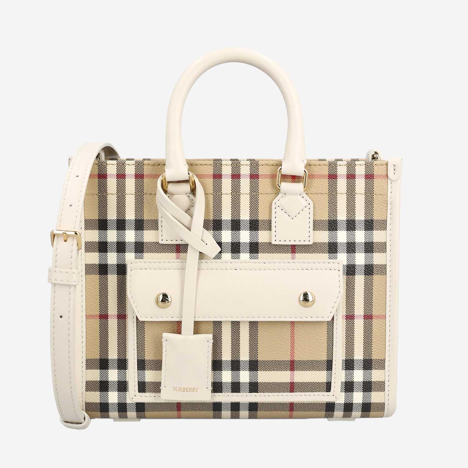 BORSA TOTE FREYA 8125134 VNTGCHKSOAP BURBERRY 