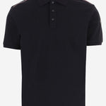 POLO IN COTONE CON BANDA TRICOLORE 8A00031 89A1677X MONCLER 
