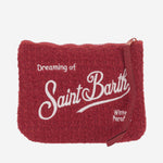 POCHETTE ALINE TWEED CON LOGO ALI0027 01325I MC2 SAINT BARTH 