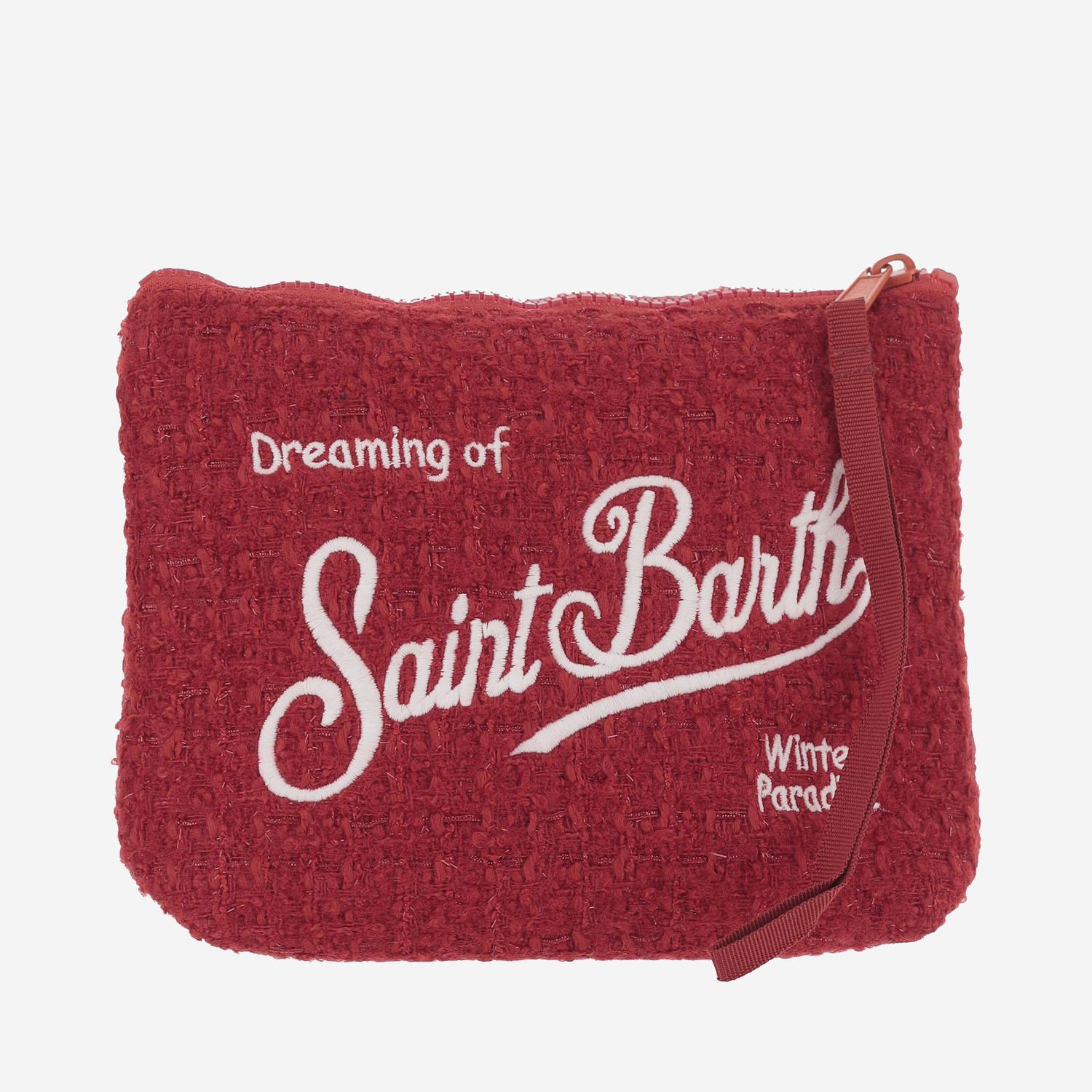 POCHETTE ALINE TWEED CON LOGO ALI0027 01325I MC2 SAINT BARTH 