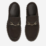 Stivaletti in pelle scamosciata con morsetto 764206 AADUN2042 GUCCI 