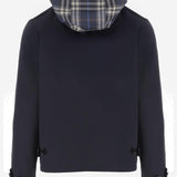 GIACCA REVERSIBILE IN COTONE CHECK 8118012 SILHOUETTEBLUE BURBERRY 