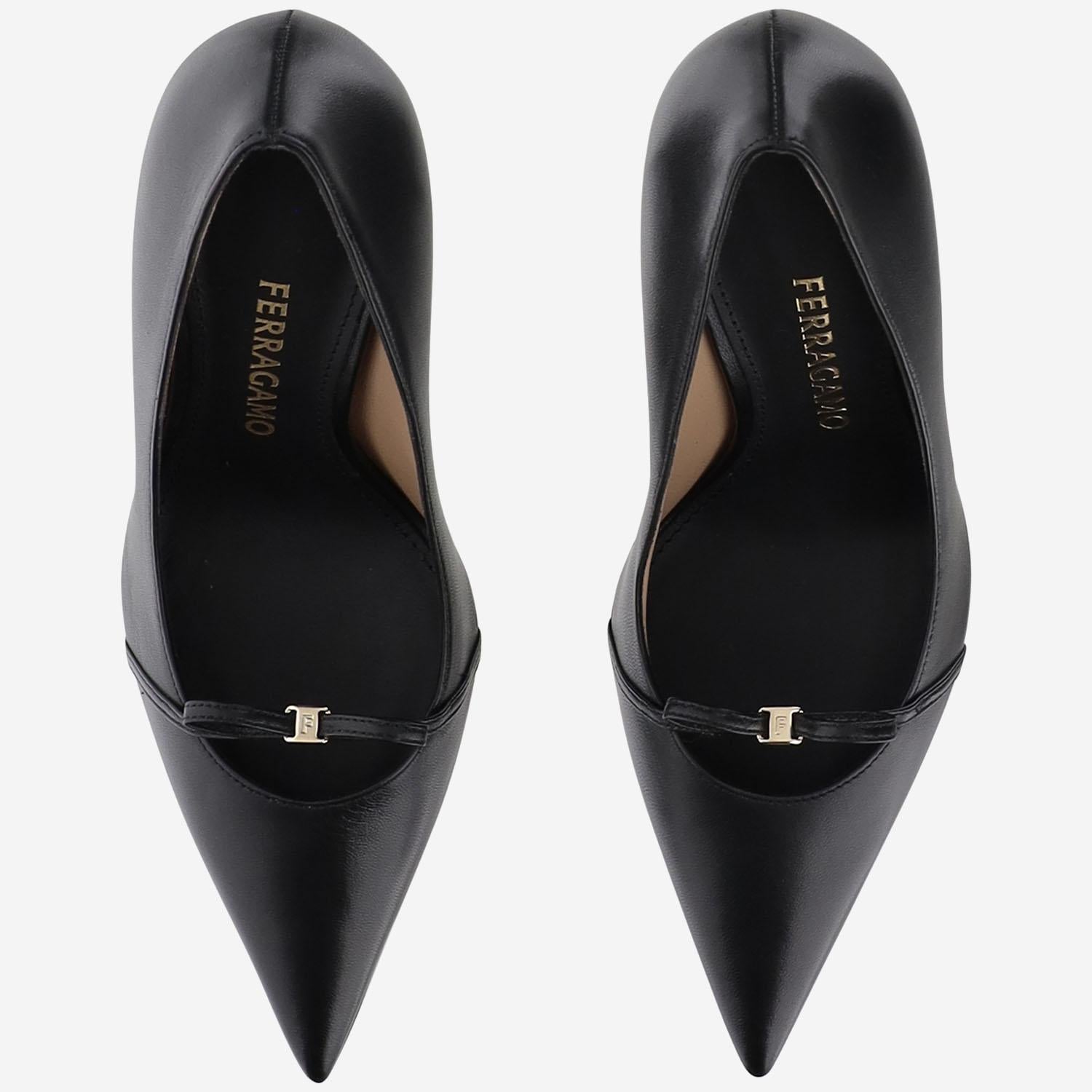 SALVATORE FERRAGAMO GOYA95NEROBISCOTTONERO