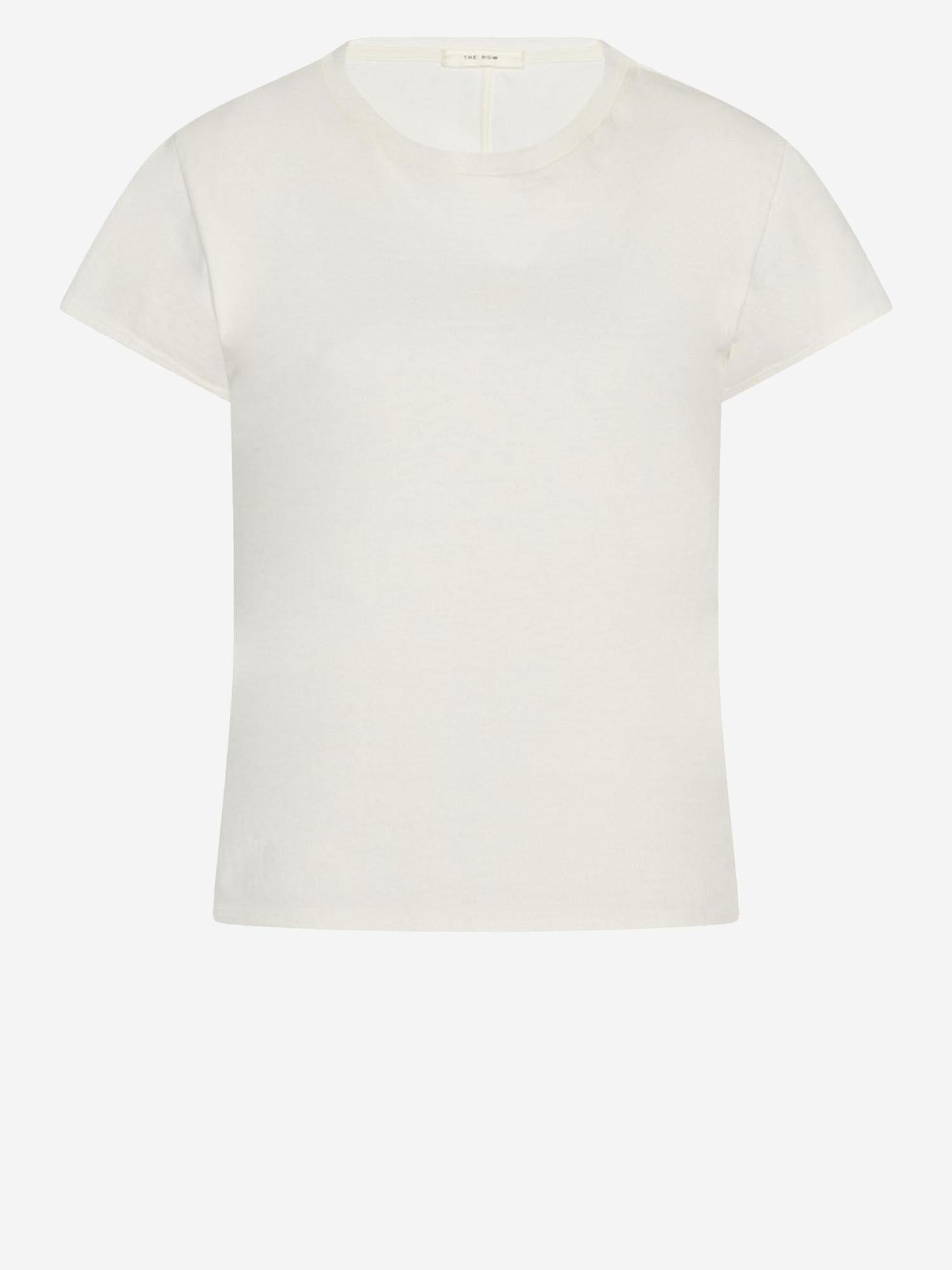 T-SHIRT TORI IN COTONE 7937K526 WHT THE ROW 