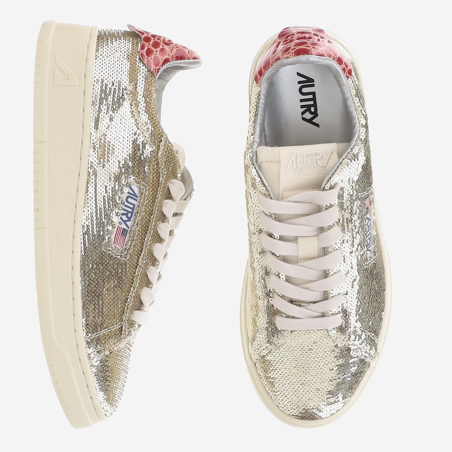SNEAKERS DALLAS LOW 'SPARKLING' ADLWTI03 PLATINUMRED AUTRY 