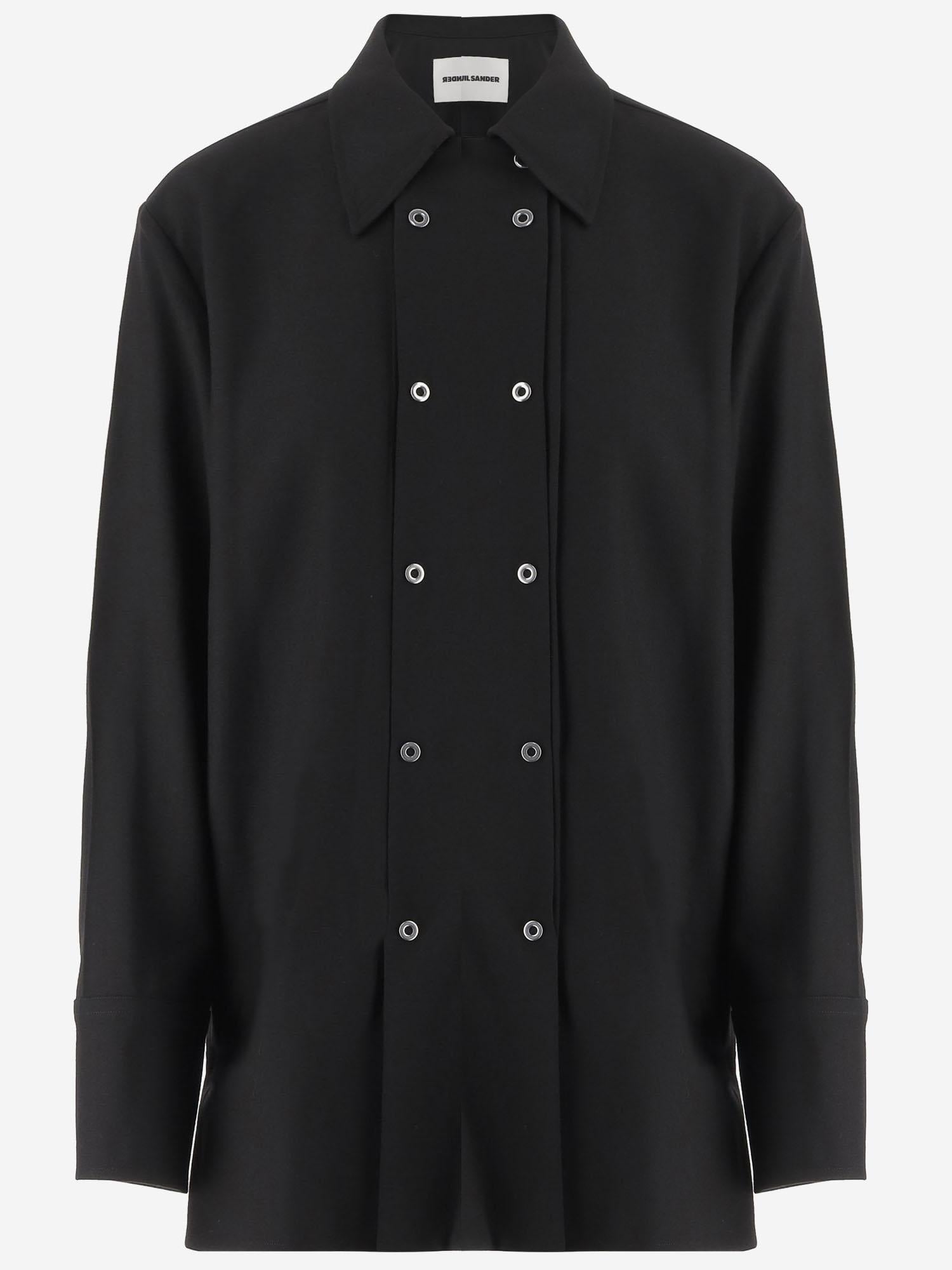 CAMICIA DOPPIOPETTO IN LANA J03DL0211 J40291001 JIL SANDER 