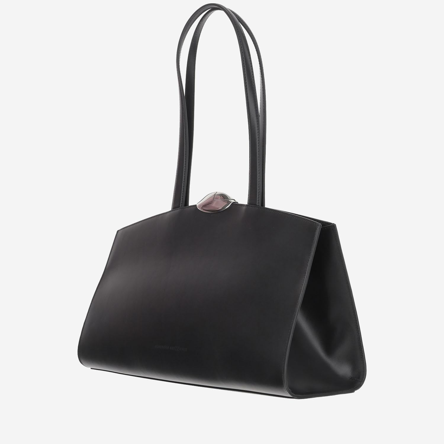 BORSA SERENA IN PELLE SERENA NERO BENEDETTA BRUZZICHES 