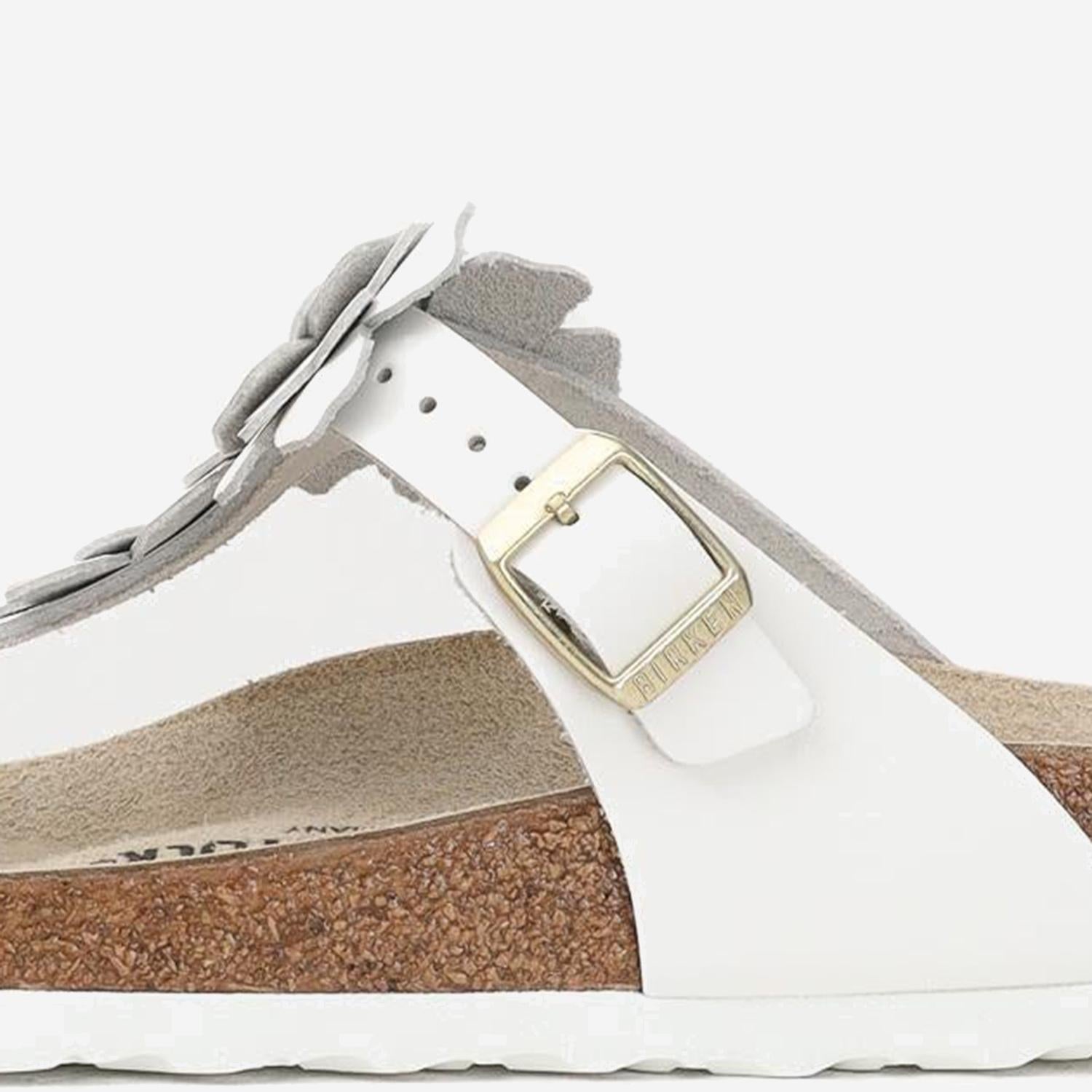 SANDALI GIZEH CON APPLICAZIONI FLOREALI 1026686 WHITE BIRKENSTOCK 