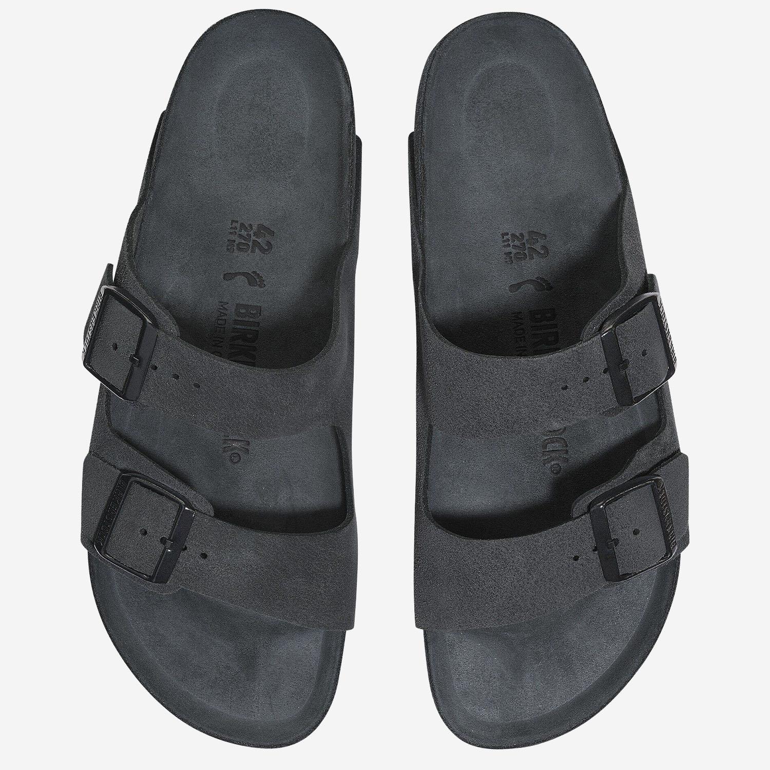 SANDALI ARIZONA IN SUEDE 1018402 CHARCOAL BIRKENSTOCK 