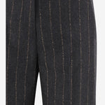 PANTALONI TEODORA IN LANA E CASHMERE A RIGHE TEODORA 5071673 QL2 