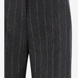 PANTALONI TEODORA IN LANA E CASHMERE A RIGHE TEODORA 5071673 QL2 