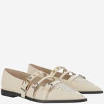 SCARPA A PUNTA CON FIBBIE IN PELLE SD0371 P001DY7 PINKO 