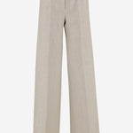 PANTALONI IN DRILL DI LINO MXSGINNICO 002 MAX MARA 