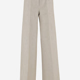 PANTALONI IN DRILL DI LINO MXSGINNICO 002 MAX MARA 
