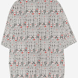 CAMICIA IN COTONE CON MOTIVO I LOVE PARIS 68170 2TRLH79065 BALENCIAGA 