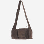 Borsa a tracolla Utilitaire in pelle scamosciata 5BC205 2CSSF0324 MIU MIU 