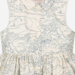 Abito con cotone con stampa grafica S06GDRW00048 677 BONPOINT KIDS 