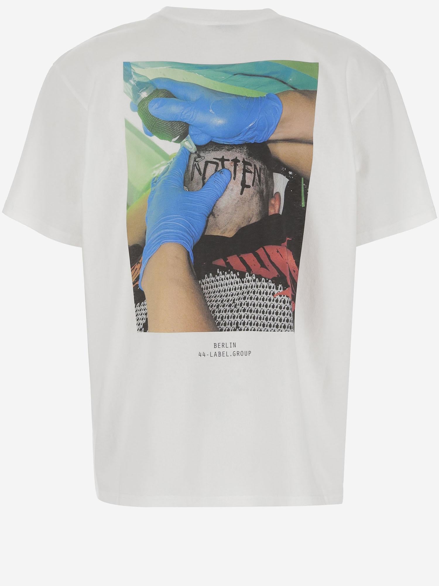 T-SHIRT IN COTONE CON STAMPA B0030556 FA582P673 44 LABEL GROUP 