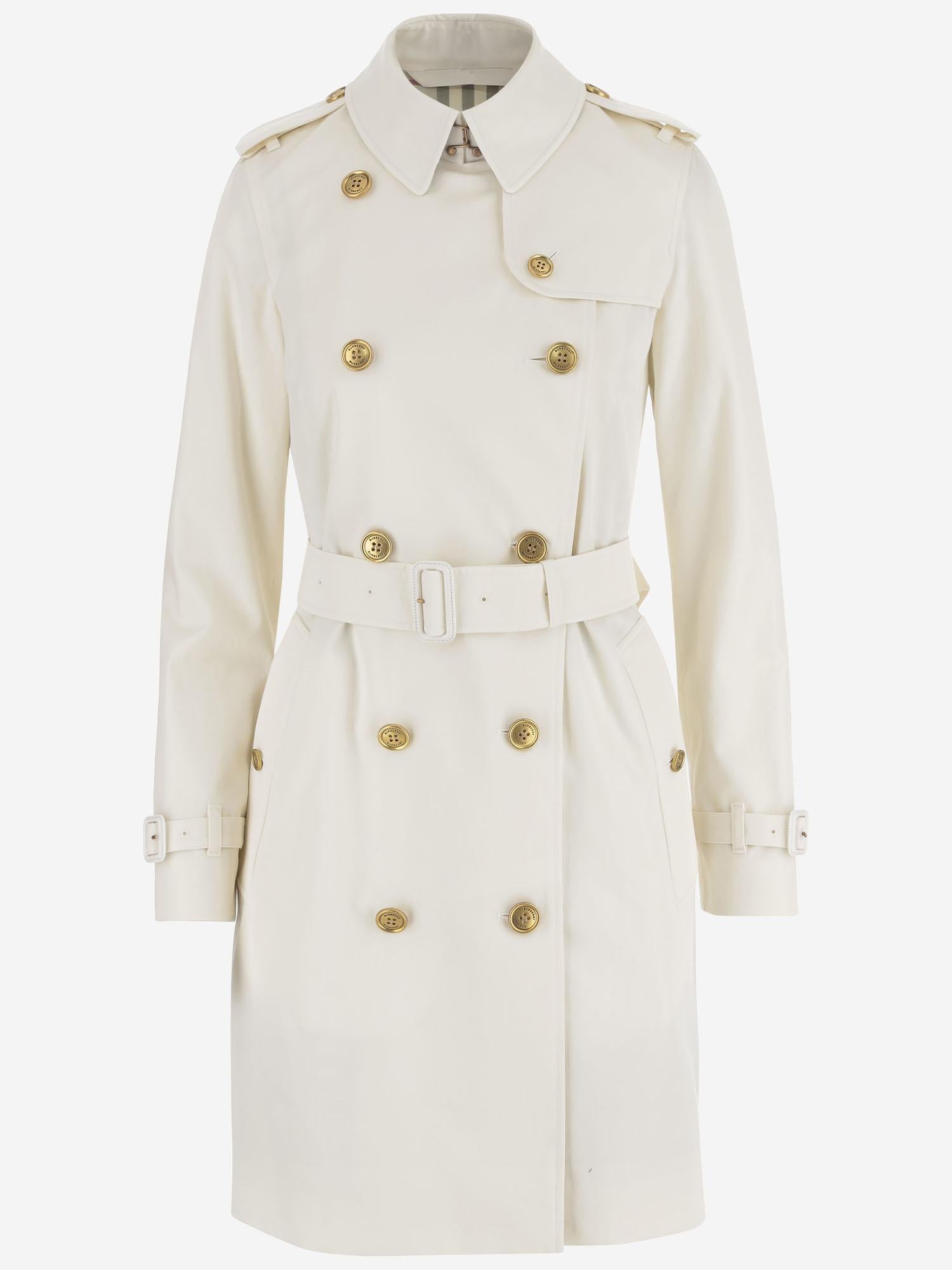 Cappotto doppiopetto in cotone 8111149 COTTON BURBERRY 