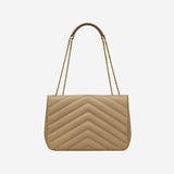 LOULOU LARGE IN PELLE DI AGNELLO TRAPUNTATA 803541 AAEAX2357 SAINT LAURENT 