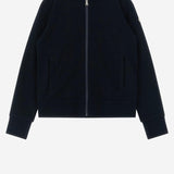 FELPA IN COTONE STRETCH CON ZIP 8G0000189AKM 778 MONCLER ENFANTS 