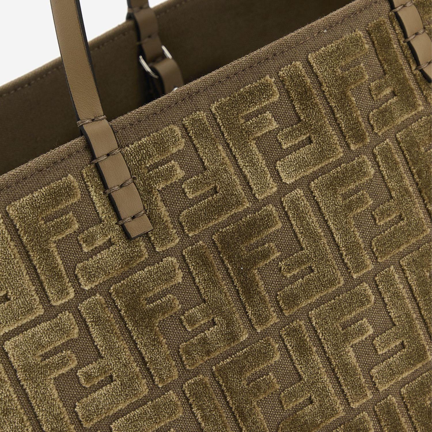 BORSA SHOPPING ROLL GRANDE CON MOTIVO FF 8BH425AT14 F1QD0 FENDI 