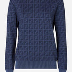 MAGLIA JUMPER IN LANA E SETA FZXE39 AYM1F1UKI FENDI 