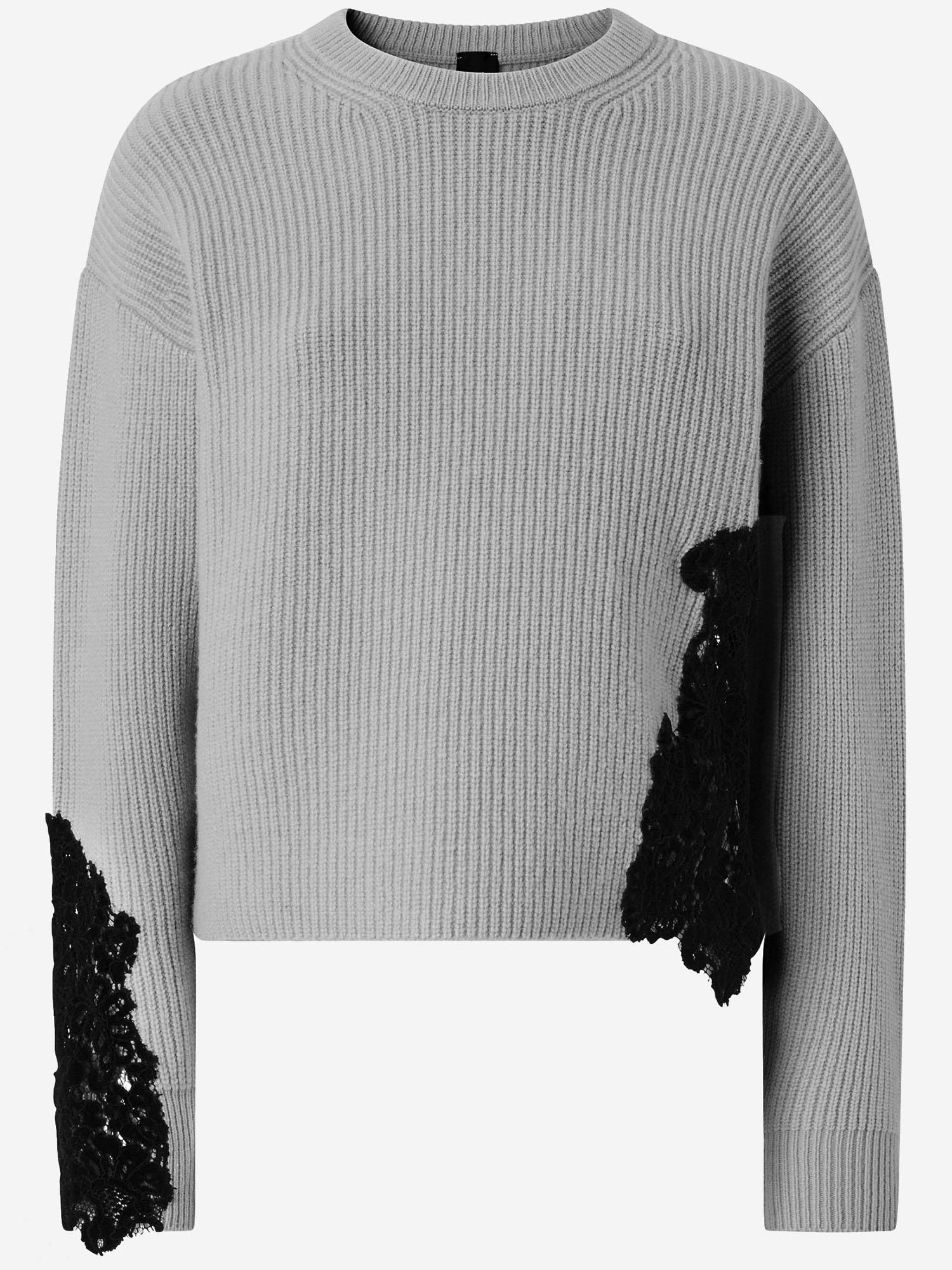 Maglione in misto lana stretch con pizzo 105505 A2R1II2 PINKO 
