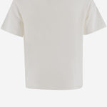 T-SHIRT IN COTONE CON LOGO RICAMATO JFI385 7AJF0TU9 FENDI KIDS 