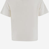 T-SHIRT IN COTONE CON LOGO RICAMATO JFI385 7AJF0TU9 FENDI KIDS 