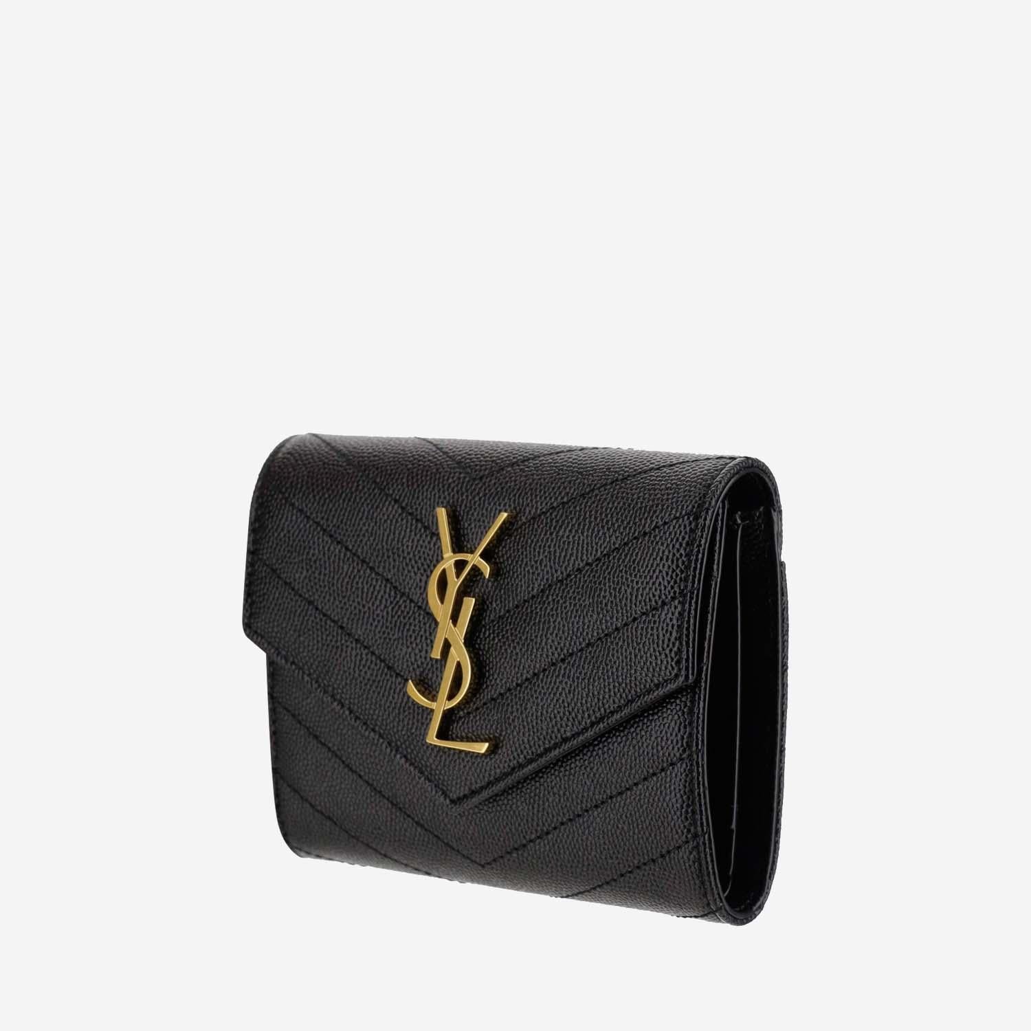 PORTAFOGLIO TRI-FOLD CASSANDRE IN PELLE 403943 BOW011000 SAINT LAURENT 