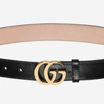 CINTURA IN PELLE CON LOGO 864436 AAGD71000 GUCCI 