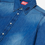 CAMICIA CSIMPLY-OVER IN COTONE J01330 KXBRWK01 DIESEL KIDS 