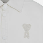 CAMICIA IN COTONE CON RICAMO LOGO UJK897DE0126 136 AMI 