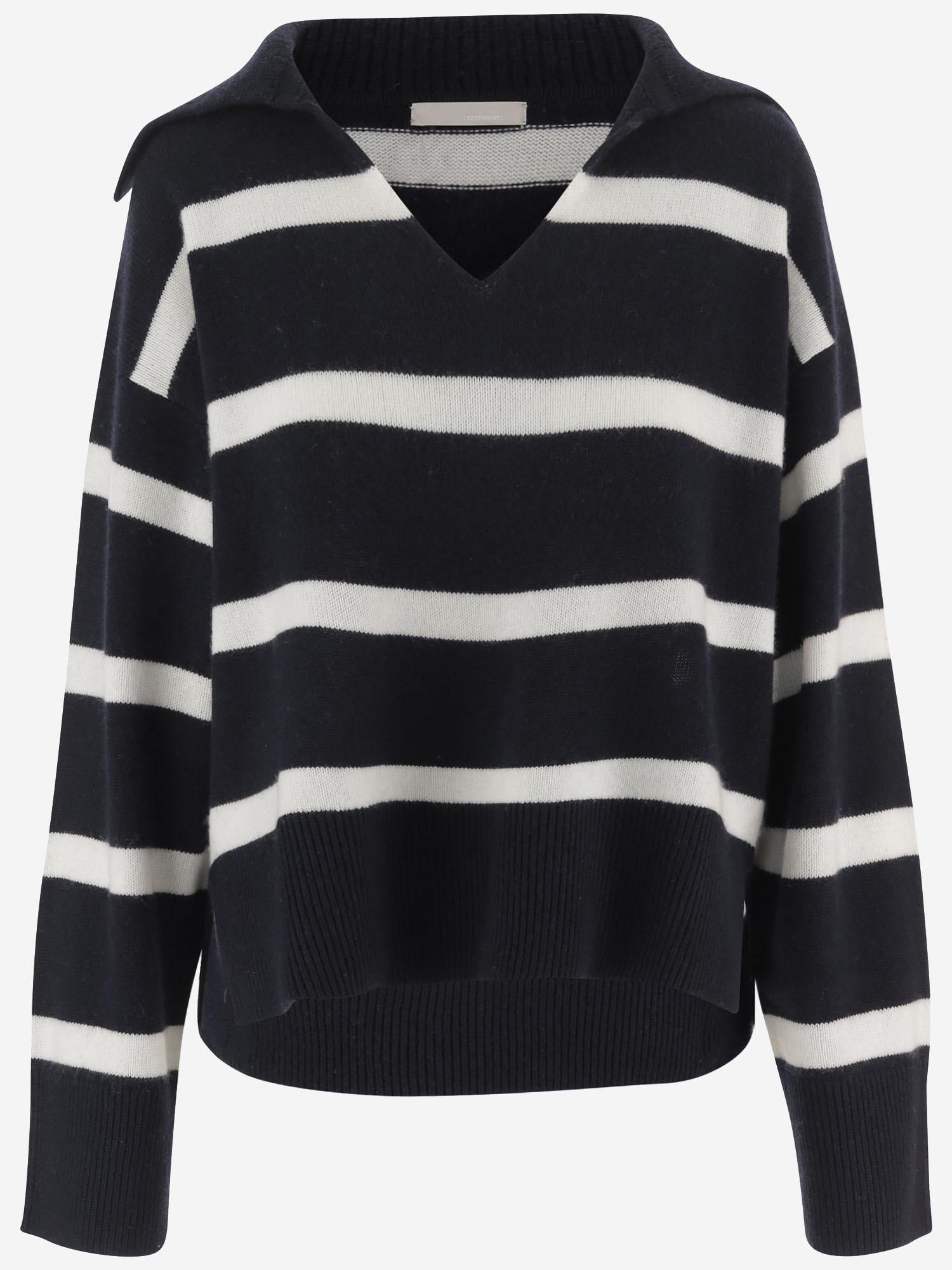 MAGLIONE A RIGHE  IN CASHMERE 26217023 1440 ALLUDE 
