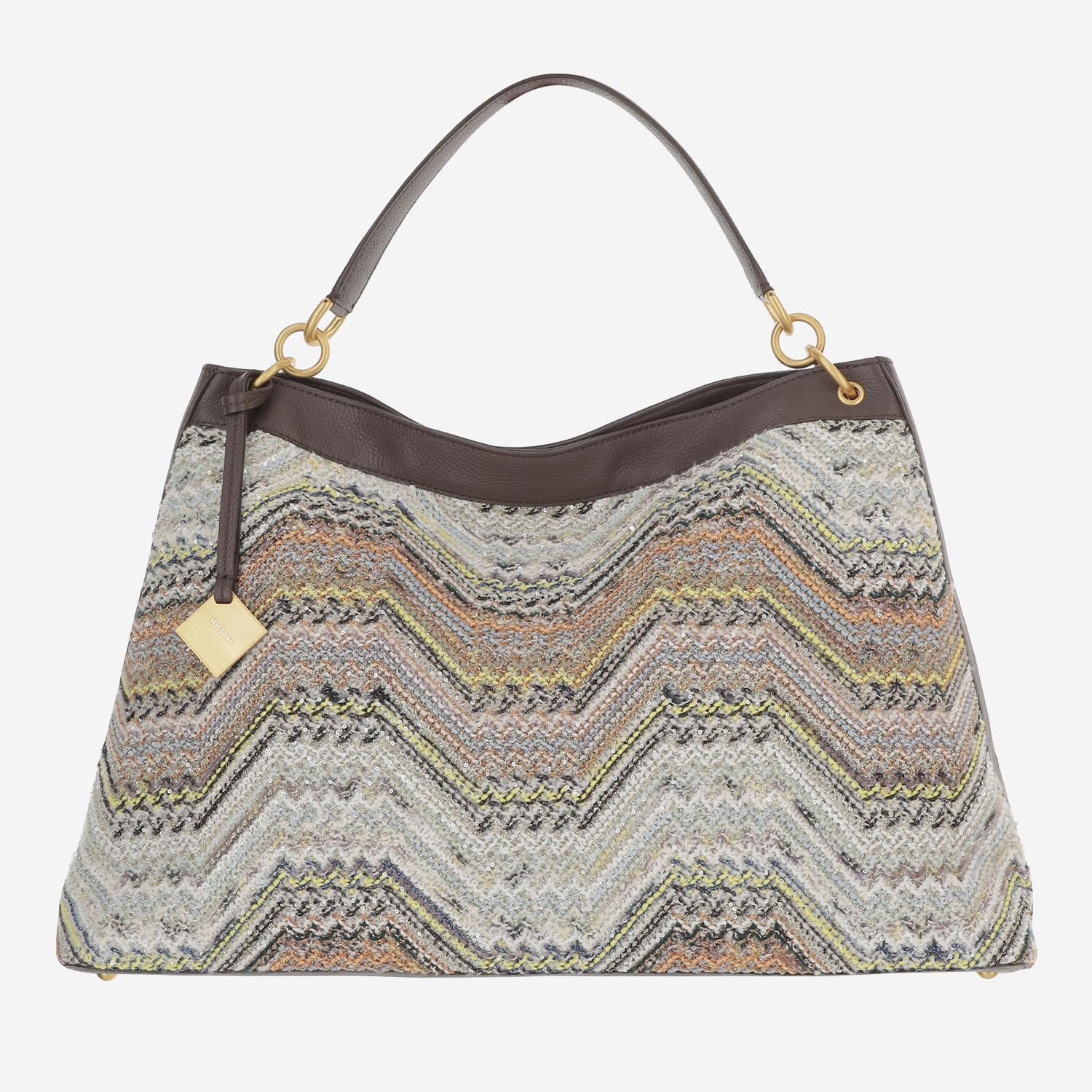 Borsa con motivo chevron MI10100F 124 MISSONI 