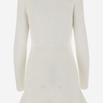 ABITO IN MAGLIA CON PERLINE RS25087SW WHITE SELF PORTRAIT 