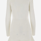 ABITO IN MAGLIA CON PERLINE RS25087SW WHITE SELF PORTRAIT 